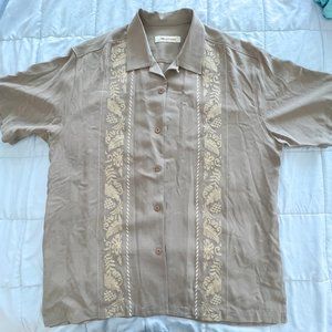 Casual Button Down Shirt for Men Tommy Bahama 100% Silk